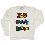 Men You Already Know Chenille Long Sleeves - Cream - Rawyalty Clothing