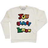 Men You Already Know Chenille Long Sleeves - Cream - Rawyalty Clothing