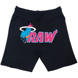 Men RAW Heat Chenille Cotton Shorts - Rawyalty Clothing