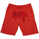 Men Real Red Chenille Cotton Shorts - Red - Rawyalty Clothing