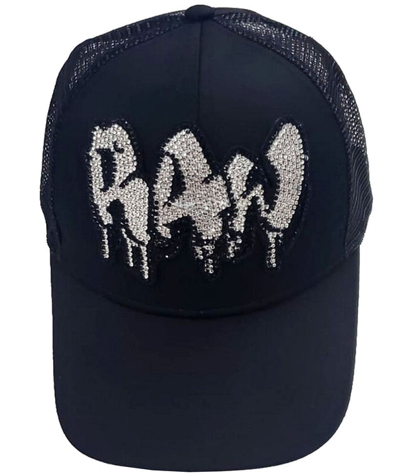 Men RAW Drip Silver Bling Hat - Rawyalty Clothing