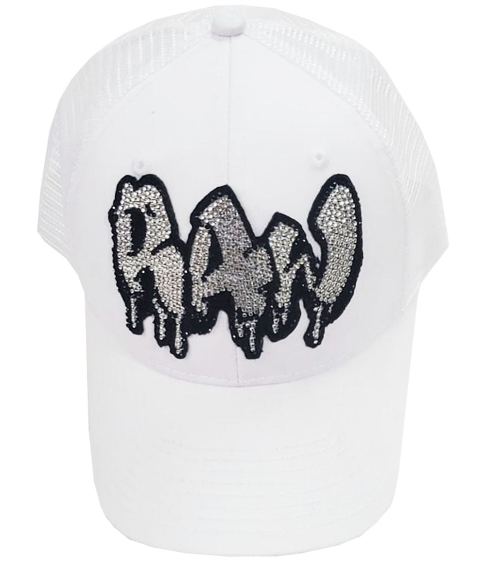 Men RAW Drip Silver Bling Hat - Rawyalty Clothing