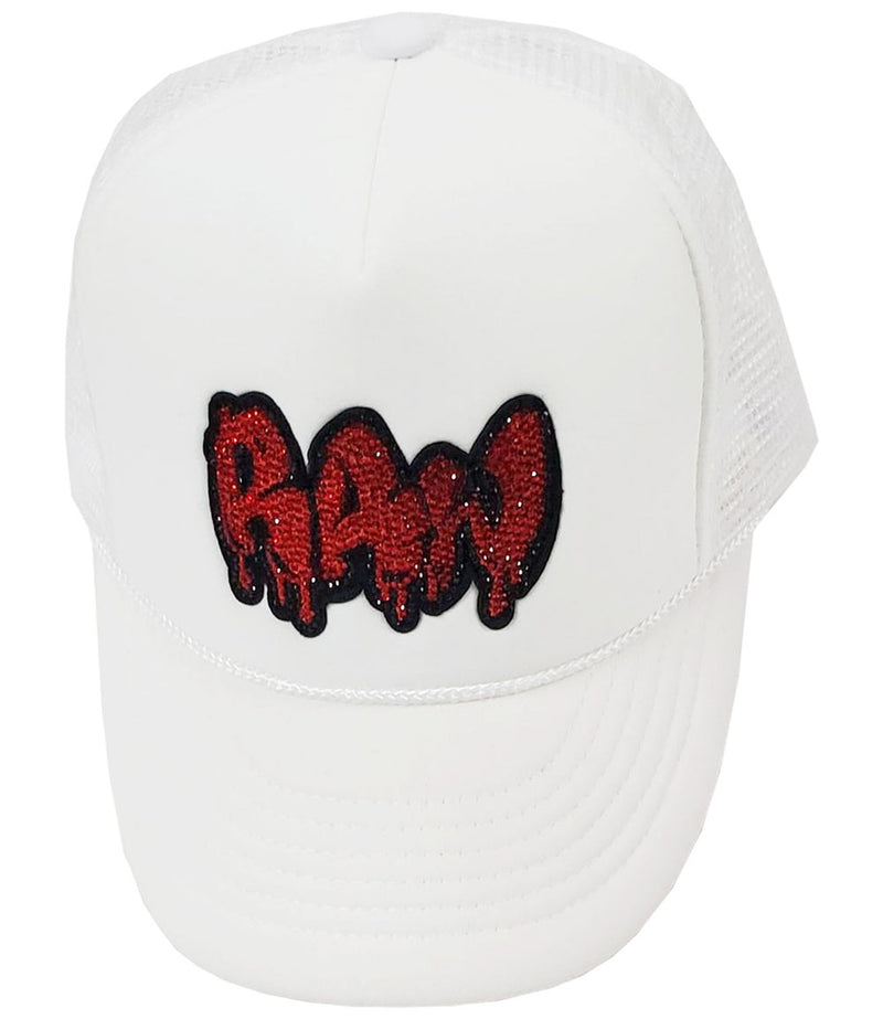 Kids RAW Drip Red Bling Hat - Rawyalty Clothing