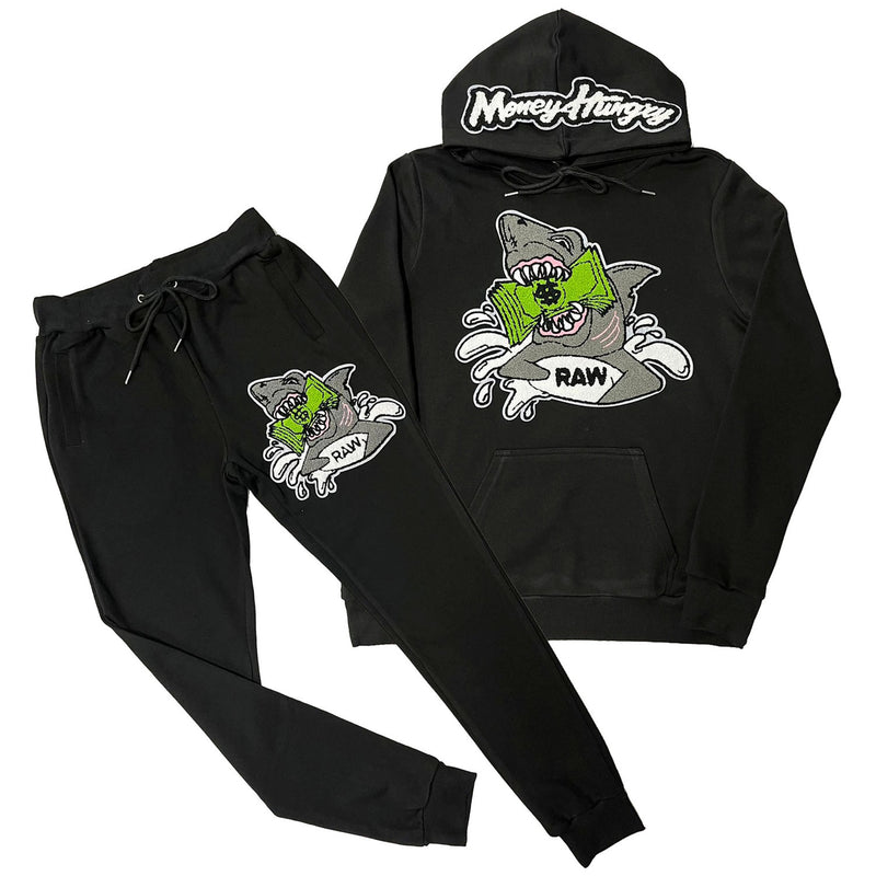 Money Hungry Chenille Hoodie and Joggers Set - Rawyalty Clothing