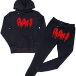 RAW Drip Red Bling Hoodie and Joggers Set - Rawyalty Clothing