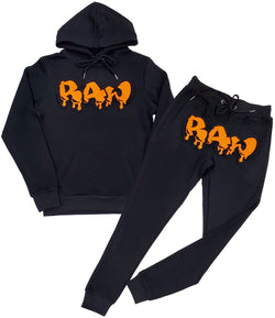 Men RAW Drip Orange Chenille Hoodie and Joggers Set - Rawyalty Clothing