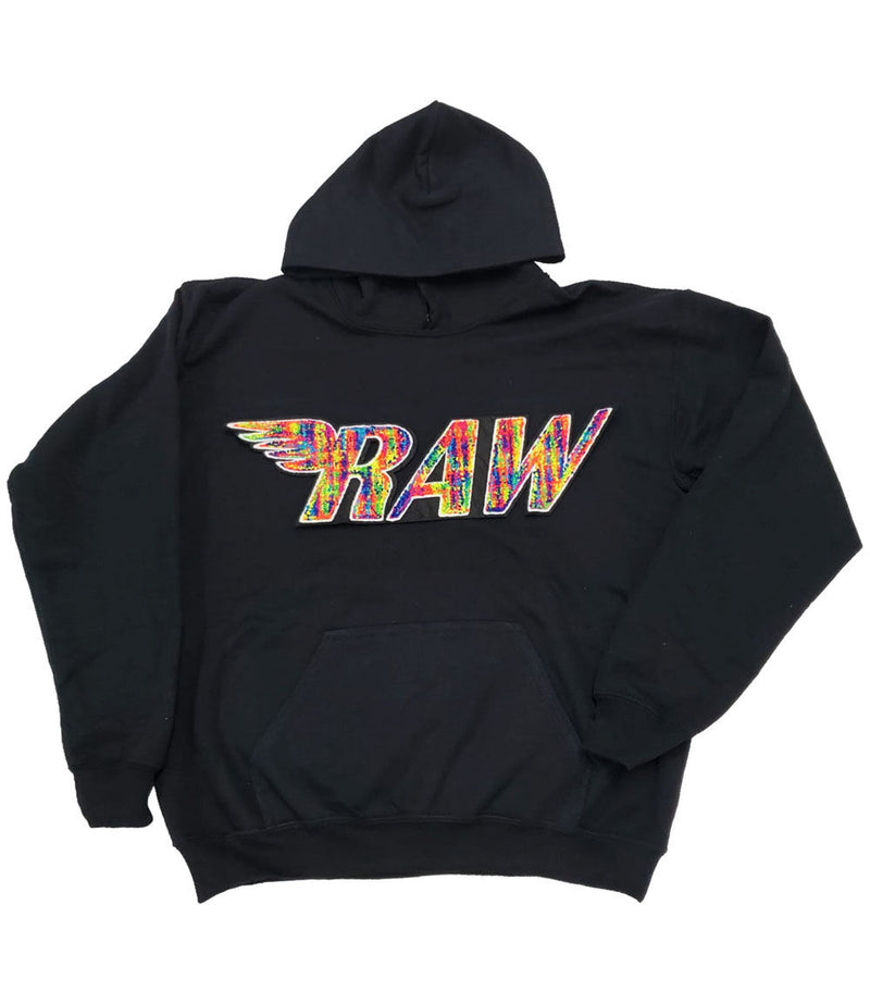 Kids RAW Wing Bel Air Chenille Hoodie - Rawyalty Clothing