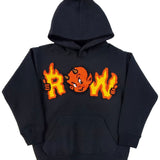 Kids RAW Devil Chenille Hoodie - Black - Rawyalty Clothing