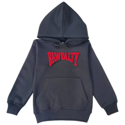 Kids Rawyalty Red Chenille Hoodie - Rawyalty Clothing