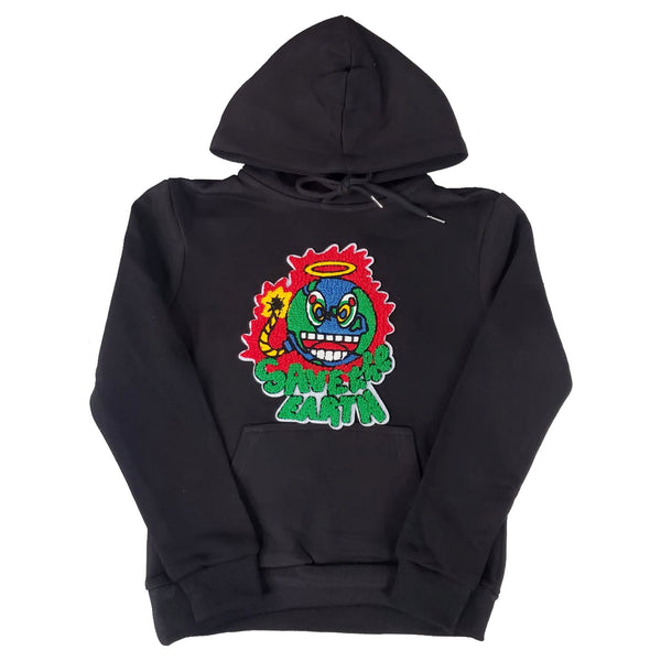 Kids Save The Earth Chenille Hoodie - Rawyalty Clothing