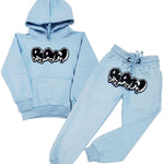 Kids RAW Drip Black Chenille Hoodie and Jogger Set - Rawyalty Clothing