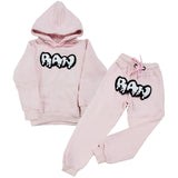 Kids RAW Drip White Chenille Hoodie and Jogger Set - Rawyalty Clothing