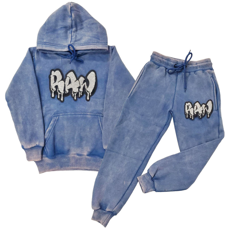 Kids RAW Drip Silver Bling Hoodie and Jogger Set - Rawyalty Clothing