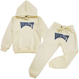 Kids Rawyalty Grey Chenille Hoodie and Jogger Set - Rawyalty Clothing