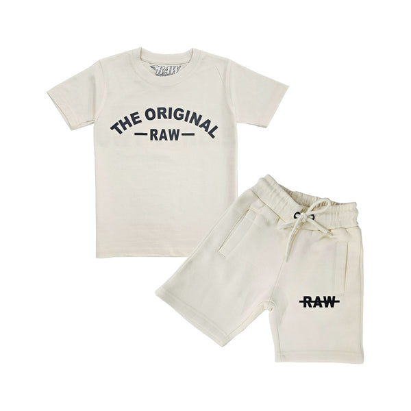 Kids The Original -RAW- Silicone T-Shirt and Cotton Shorts Set - Rawyalty Clothing
