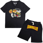 Kids Rawballer Chenille T-Shirts and Cotton Shorts Set - Rawyalty Clothing