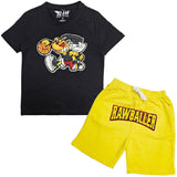 Kids Rawballer Chenille T-Shirts and Cotton Shorts Set - Rawyalty Clothing