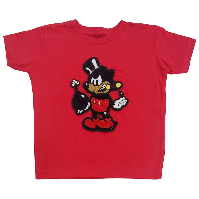 Kids Bomb Chenille Crew Neck T-Shirt - Rawyalty Clothing