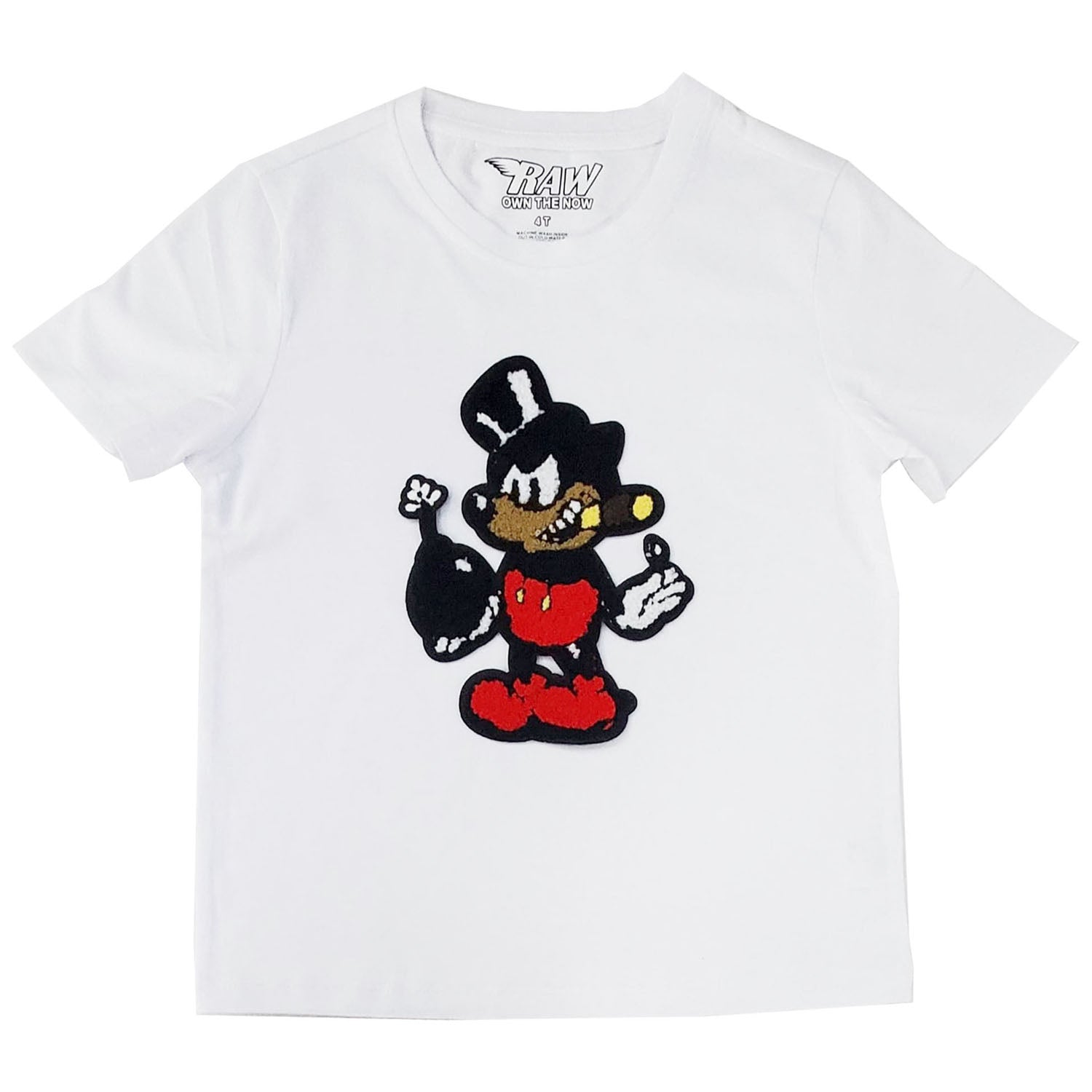Kids Bomb Chenille Crew Neck T-Shirt - Rawyalty Clothing