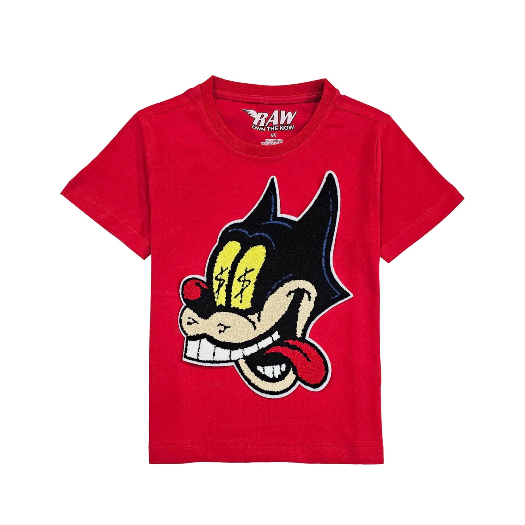 Kids Cash Chenille Crew Neck T-Shirts - Rawyalty Clothing