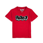 Kids RAW Drip Black Chenille Crew Neck T-Shirt - Rawyalty Clothing