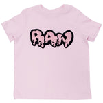 Kids RAW Drip Pink Chenille Crew Neck - Pink - Rawyalty Clothing
