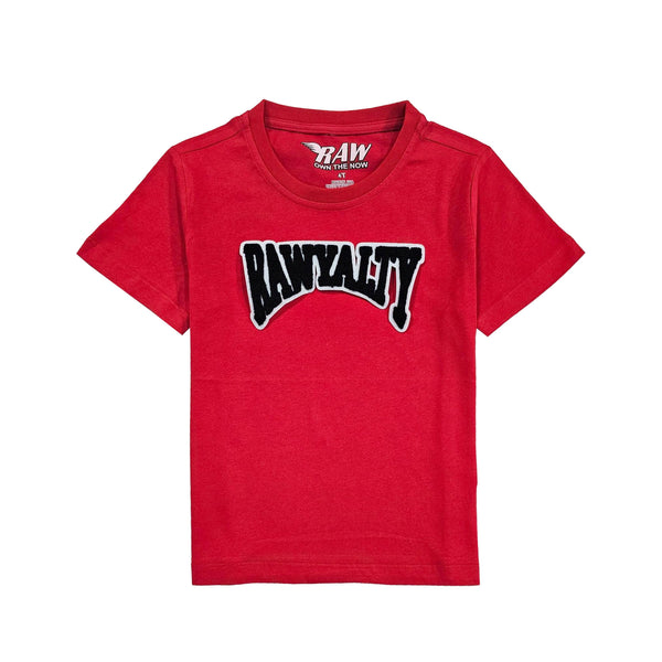 Kids Rawyalty Black Chenille T-Shirts - Rawyalty Clothing