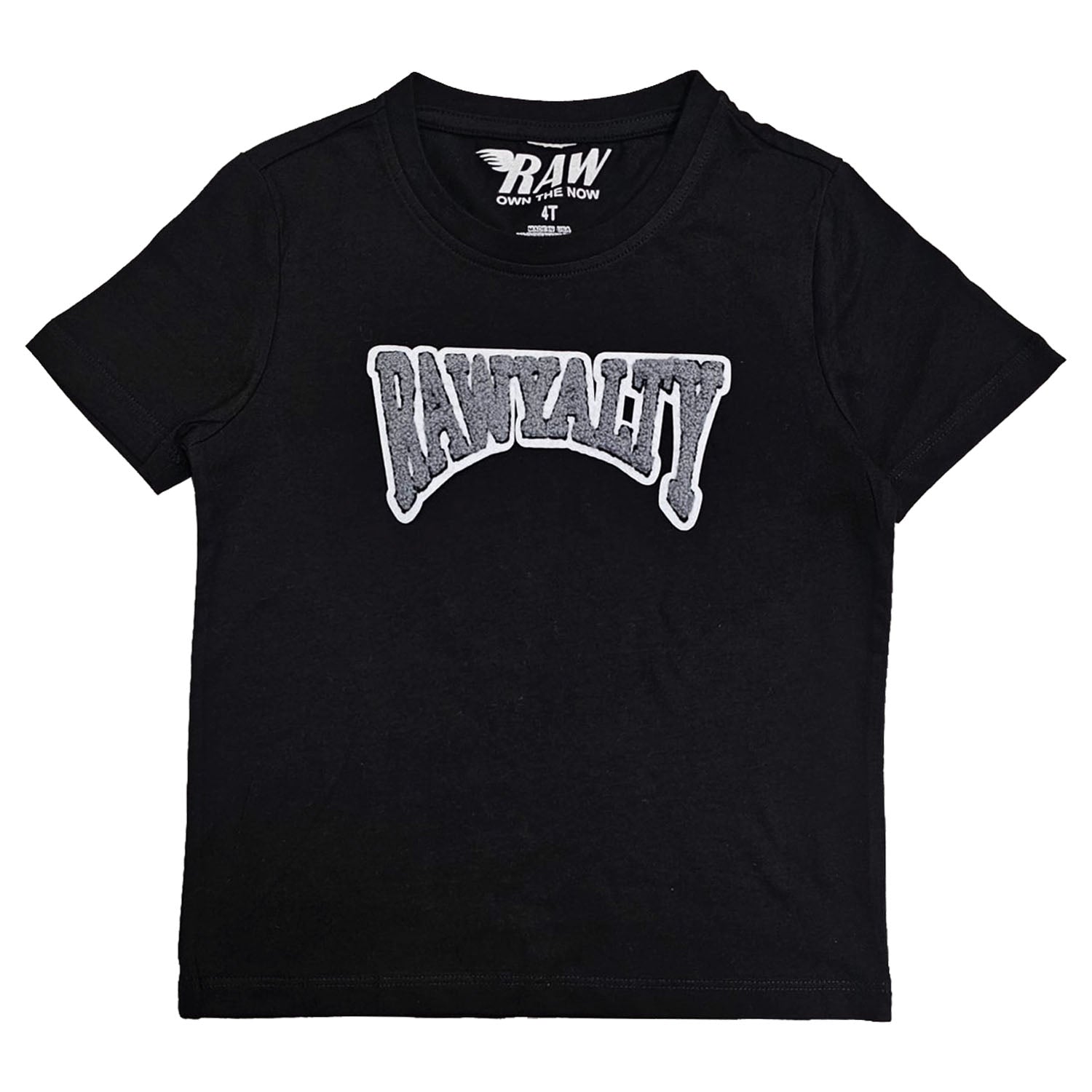 Kids Rawyalty Grey Chenille T-Shirts - Rawyalty Clothing