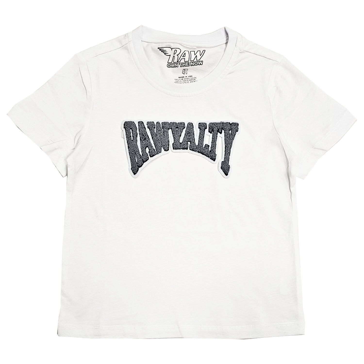 Kids Rawyalty Grey Chenille T-Shirts - Rawyalty Clothing