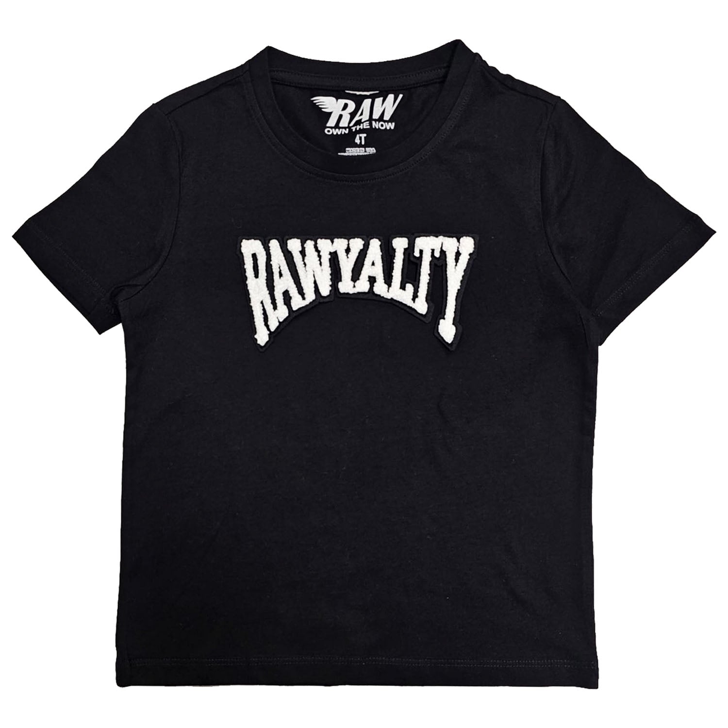 Kids Rawyalty White Chenille T-Shirts - Rawyalty Clothing