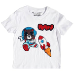 Kids Space Teddy Chenille Crew Neck T-Shirts - Rawyalty Clothing