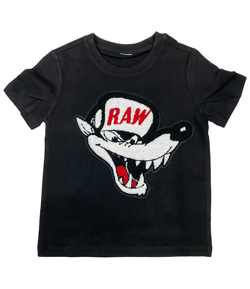 Kids Survive Chenille Crew Neck - Black - Rawyalty Clothing