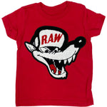 Kids Survive Chenille Crew Neck - Red - Rawyalty Clothing