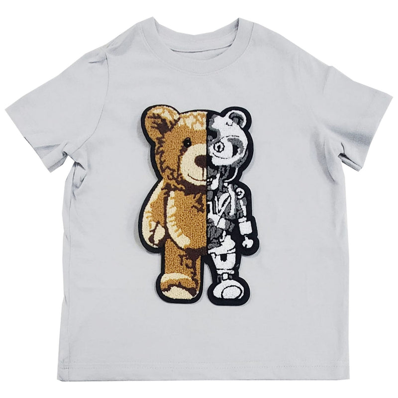 Kids Teddy Robot Chenille Crew Neck T-Shirts - Rawyalty Clothing