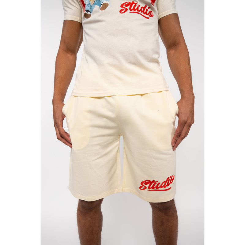 Men Rawyalty Studio Silicone Cotton Shorts - Rawyalty Clothing