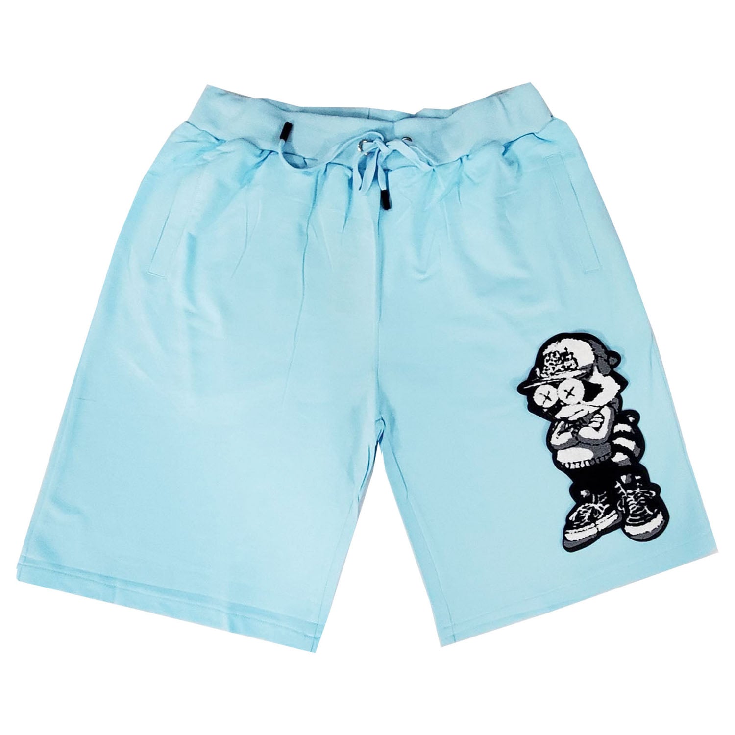 Men Cash Addicted Chenille Cotton Shorts - Rawyalty Clothing