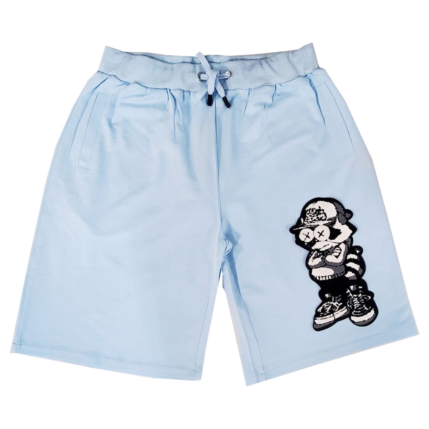 Men Cash Addicted Chenille Cotton Shorts - Rawyalty Clothing