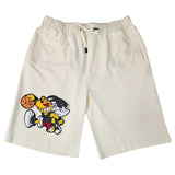 Men Rawballer Chenille Cotton Shorts - Rawyalty Clothing