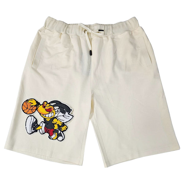 Men Rawballer Chenille Cotton Shorts - Rawyalty Clothing