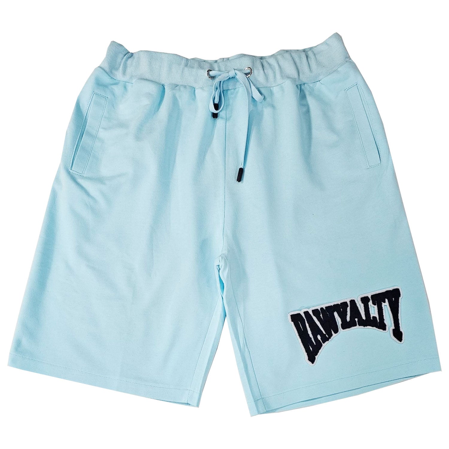 Men Rawyalty Black Chenille Cotton Shorts - Rawyalty Clothing