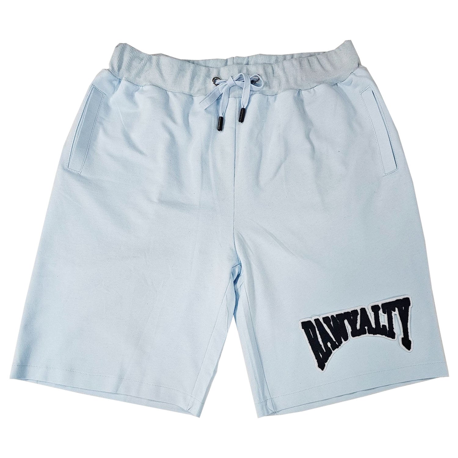 Men Rawyalty Black Chenille Cotton Shorts - Rawyalty Clothing