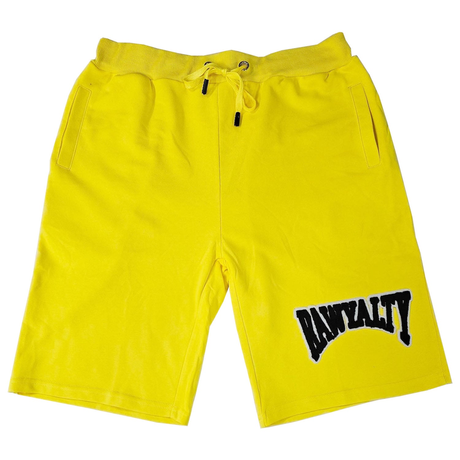 Men Rawyalty Black Chenille Cotton Shorts - Rawyalty Clothing