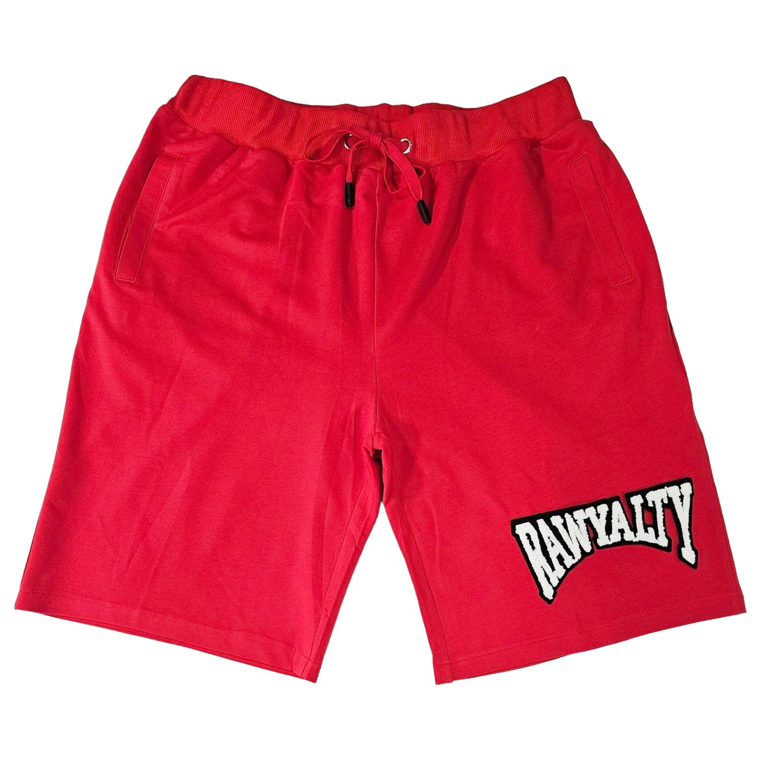 Men Rawyalty White Chenille Cotton Shorts - Rawyalty Clothing