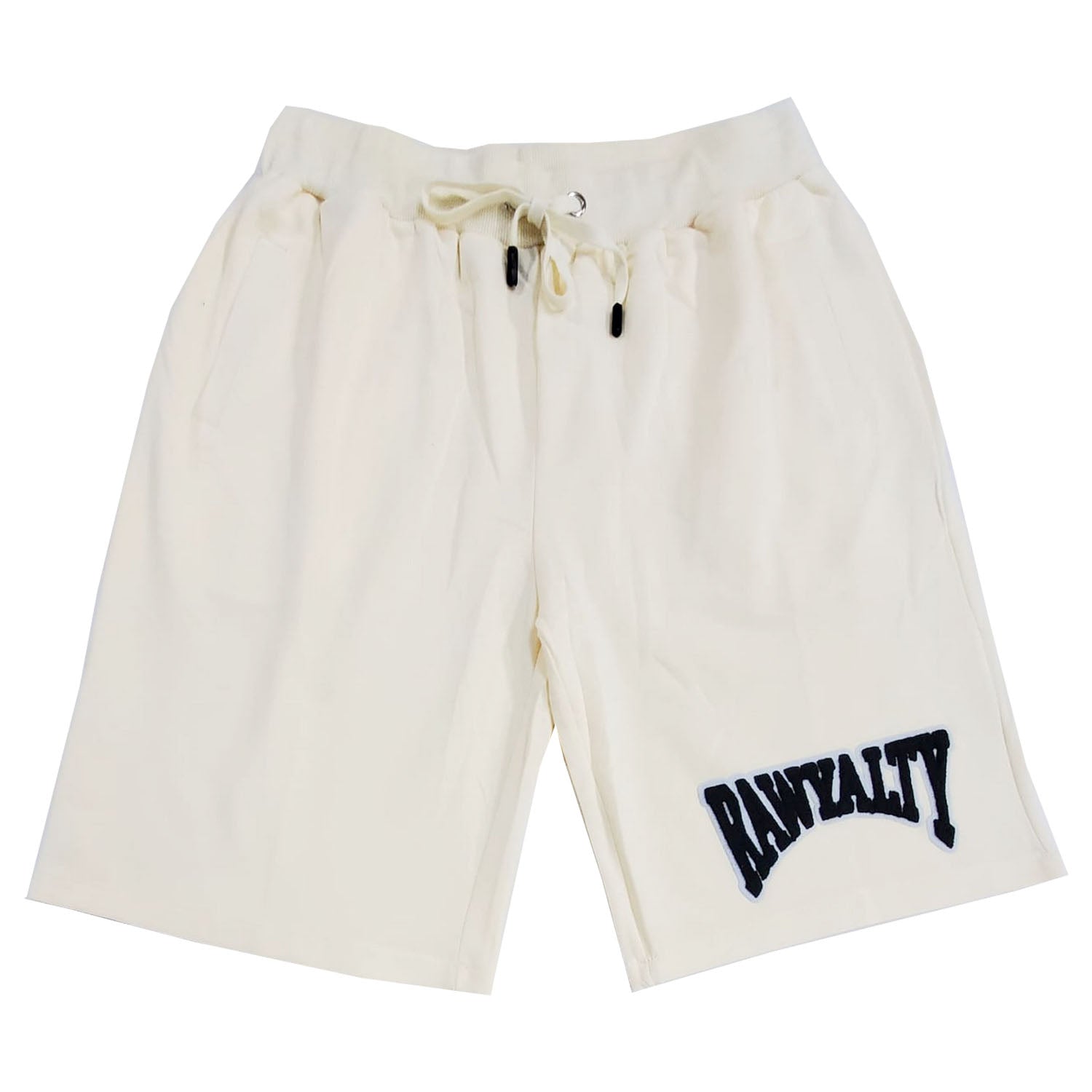 Men Rawyalty Black Chenille Cotton Shorts - Rawyalty Clothing