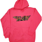 Men RAW Bel Air Chenille Hoodie - Neon Pink - Rawyalty Clothing