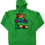 Men You already know Chenille Hoodie - Green - Rawyalty Clothing