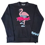 Men Flamingo Chenille Long Sleeve Shirts - Rawyalty Clothing