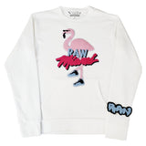Men Flamingo Chenille Long Sleeve Shirts - Rawyalty Clothing