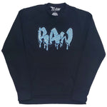Men RAW Drip Aqua Bling Long Sleeve Shirts - Rawyalty Clothing