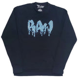 Men RAW Drip Aqua Bling Long Sleeve Shirts - Rawyalty Clothing